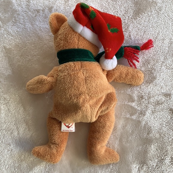 Ty Christmas Bear Stuffie - Picture 3 of 4